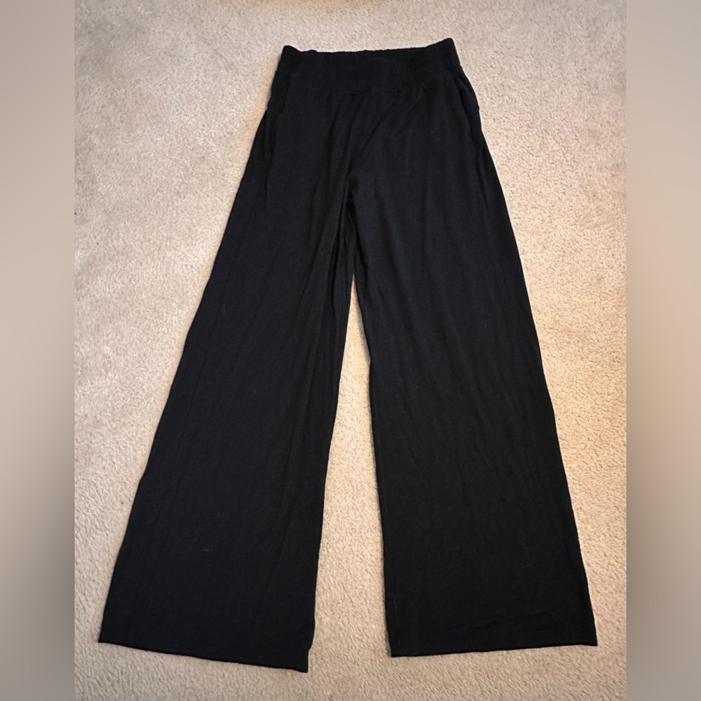 Lululemon BeCalm Mid-Rise Wide-Leg Pant Small Black - Picture 2 of 4
